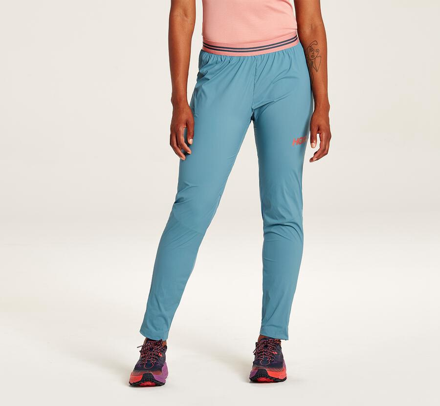 Pantalon Hoka One One Wind Femme - Bleu - BME-851376